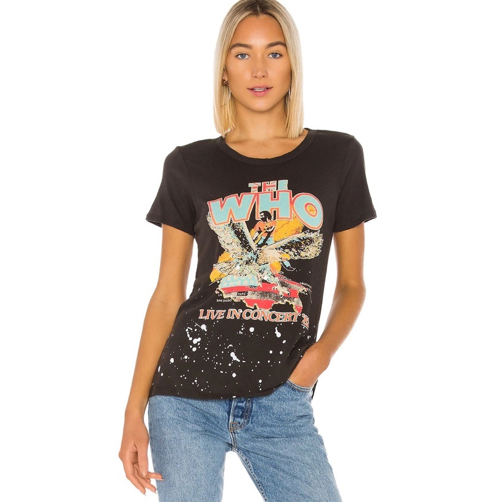 The Who Live In Concert Tee in Very Black⚡️